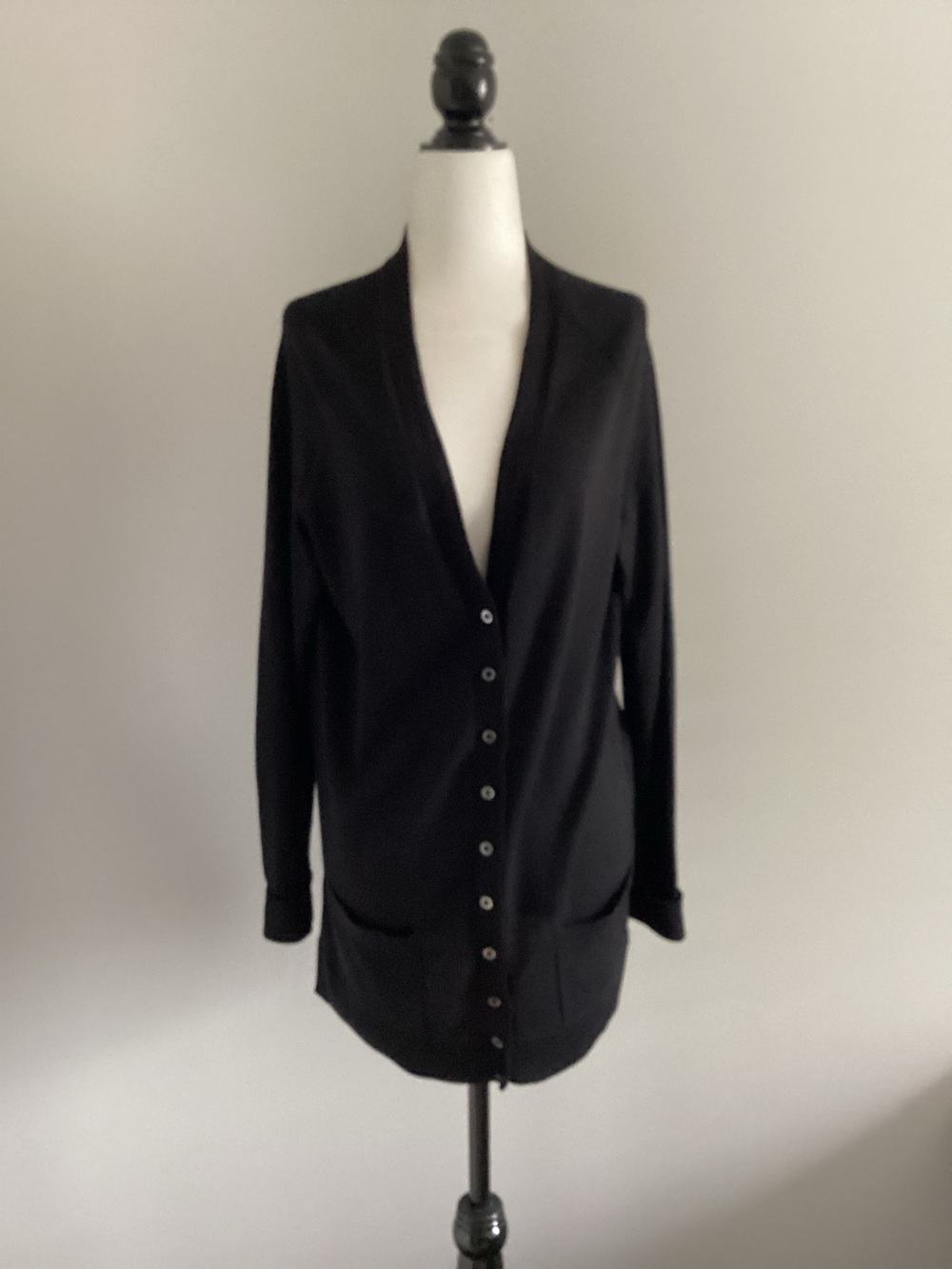 Elie Tahari Black Cardigan, Size M